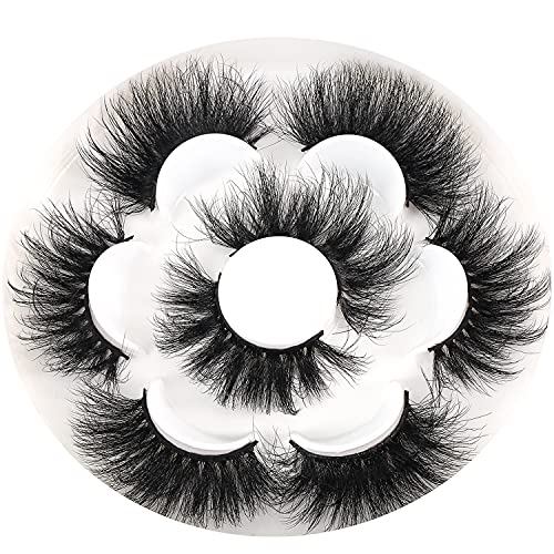 25mm 3D Mink Lashes Full Volume Mink Eyelashes Fluffy Volume Dramatic 25mm Mink Lashes Extension Cruelty-free Siberian Mink Strip Eyelashes……… (LJ632AMIX)