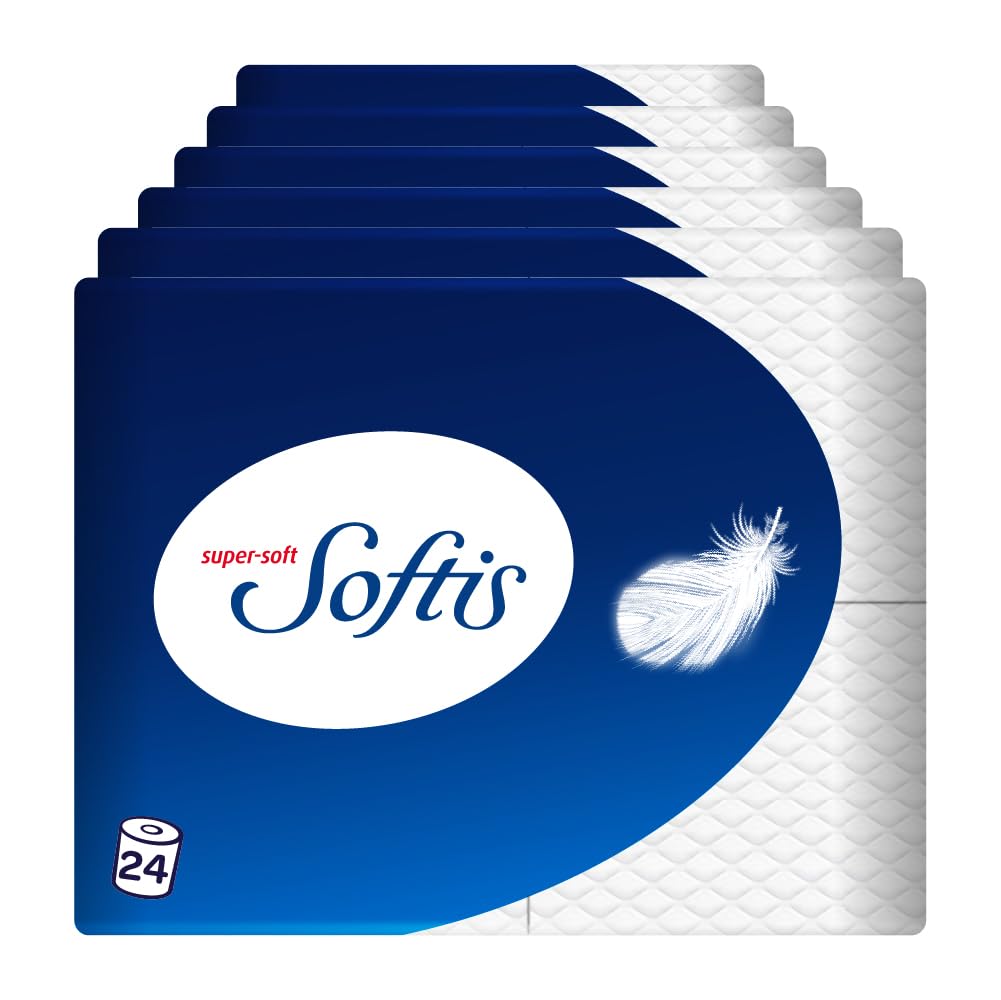 Softis, 24 Rollen (6 x 4 Einzelpackungen) Toilettenpapier, 4-lagig