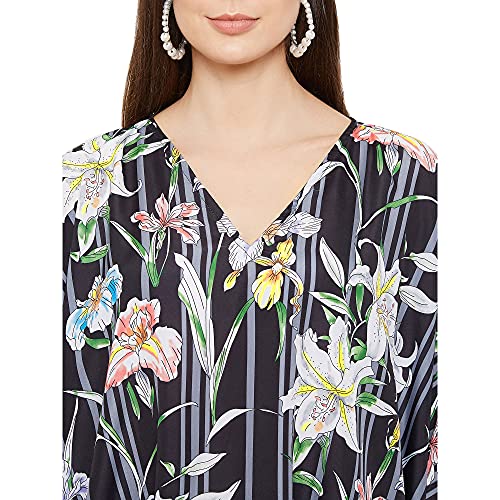 Image of Oussum Women Plus Size Kaftan Kimono Loose Maxi summer dresses for women Beach 3 /4 Sleeve Casual lounge dress Boho