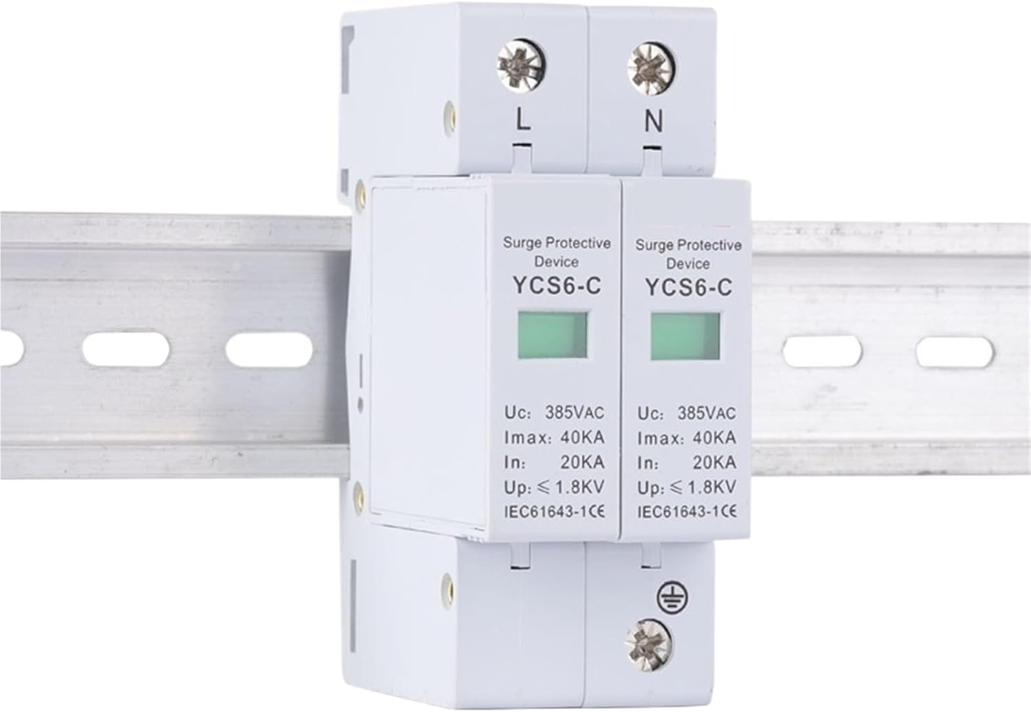 CNC YCS6-C AC SPD 2P House Surge Protector Protection Protective Low-Voltage Arrester Device 20KA-40KA 385V