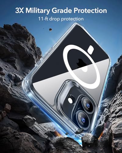 ESR Hoesje voor iPhone 17, valbescherming van militaire kwaliteit, schokabsorberende Air Guard hoeken, Camera Control afdekking, compatibel met MagSafe-accessoires, Hybrid Series, transparant - Afbeelding 5