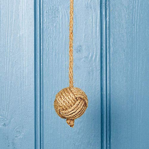 Rope Knot Bathroom Light Pull Blind with Jute Rope