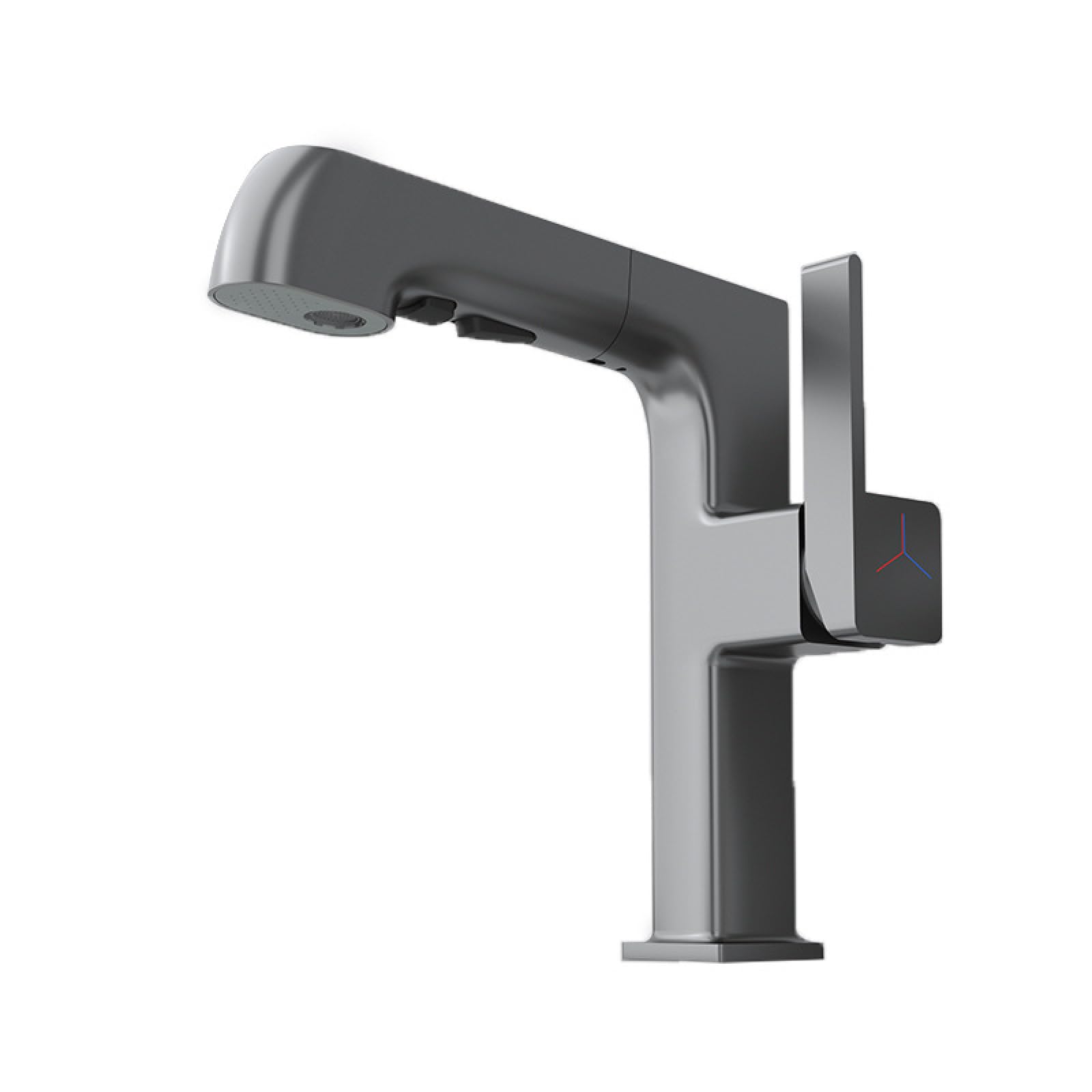 Fanjubei Gunpowder Gray Hot And Cold Water Taps Gushed From The Bathroom,