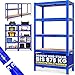 Produktbild Monzana® Schwerlastregal 180x90x40cm 875kg blau 5 MDF-Platten Lagerregal Kellerregal Steckregal Werkstattregal
