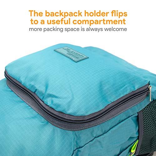 Water-resistant Fabric Foldable Backpack/Daypack in Black2