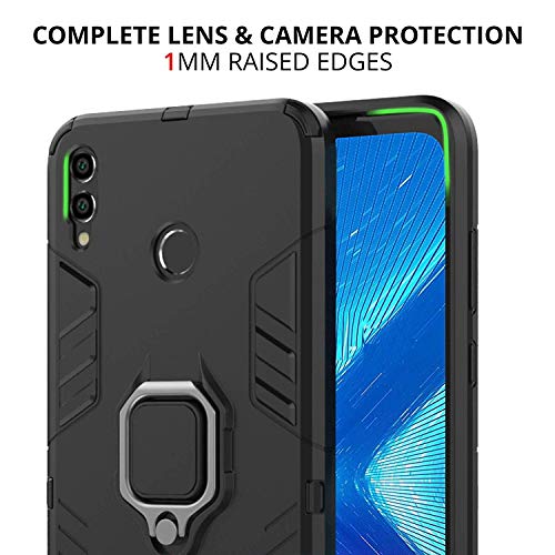 Image of SPAZY CASE Dual Layer Armor TPU Defender Full Body Protective Back Case Cover for Xiaomi Redmi Note 7 / Redmi Note 7 Pro-Black