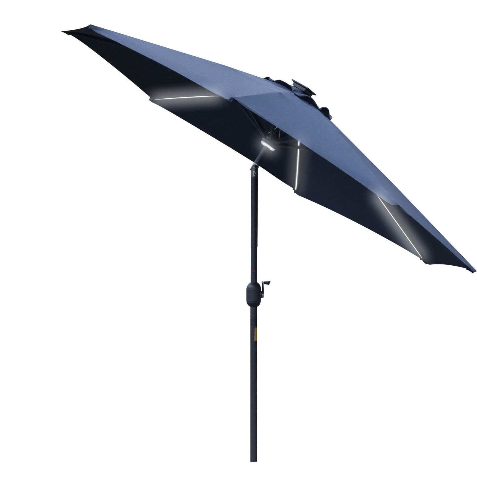 GLETSF Garden parasols Portable parasols 2.7m Balcony Patio Half Umbrella Sun Shade with Crank, Semi Round Circular Umbrella for Outdoor Small Terrace Garden Outdo Out,