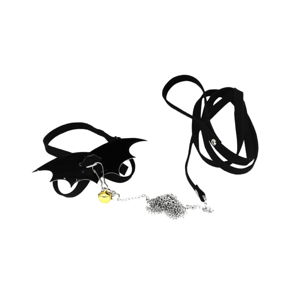 Mikikit Adjustable Turtle Harness with Wing Design Durable Bite Rope for Reptiles for Outdoor Walks and Training Black