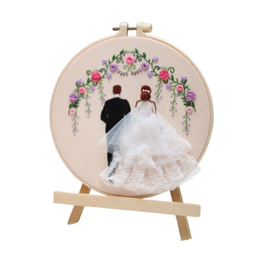 ミュウ　ハッチ　ウェディング Amazon | 初心者向け大人向け刺繍ウェディングキット、結婚式の装飾