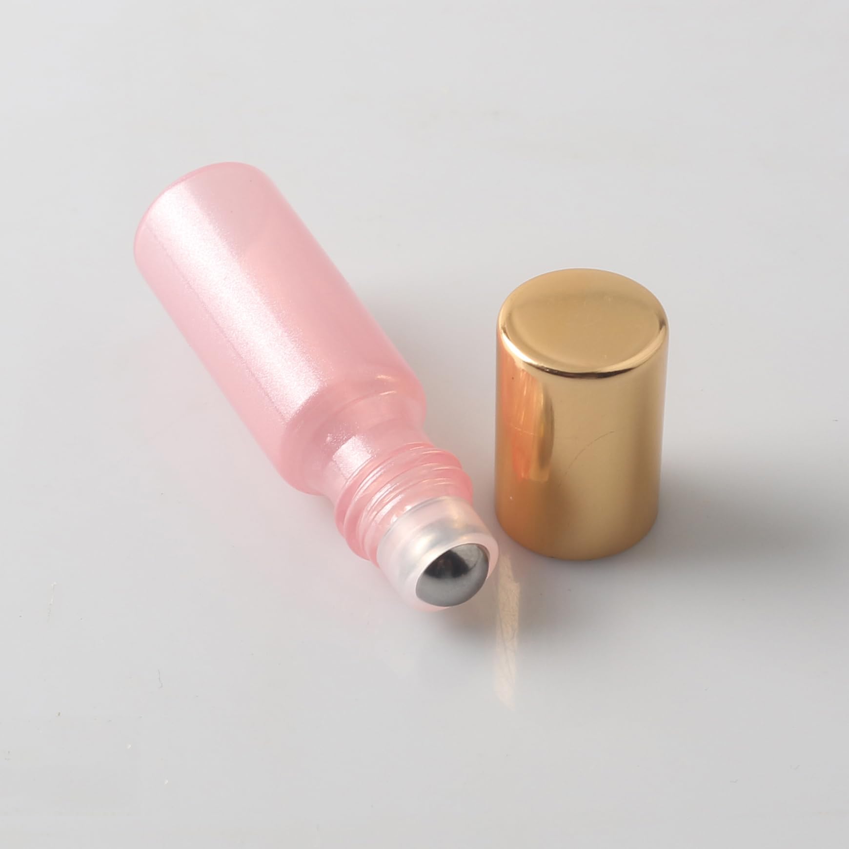 48 Pezzi Viola Bottiglia da 5 ml Roll On Vuoto Portatile Oli Essenziali Bottiglie in Vetro Per Profumi, Liquidi, Oli Essenziali