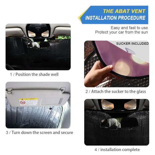 Pare-soleil pliable pour pare-brise de voiture, taille M