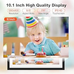 Digital picture frame wifi 101 inch wifi digital picture frame with 1280×800 ips hd touch screen smart digital photo frame with 32gb storage wall mountable auto rotate warmest gifts for mom  urban country home decor