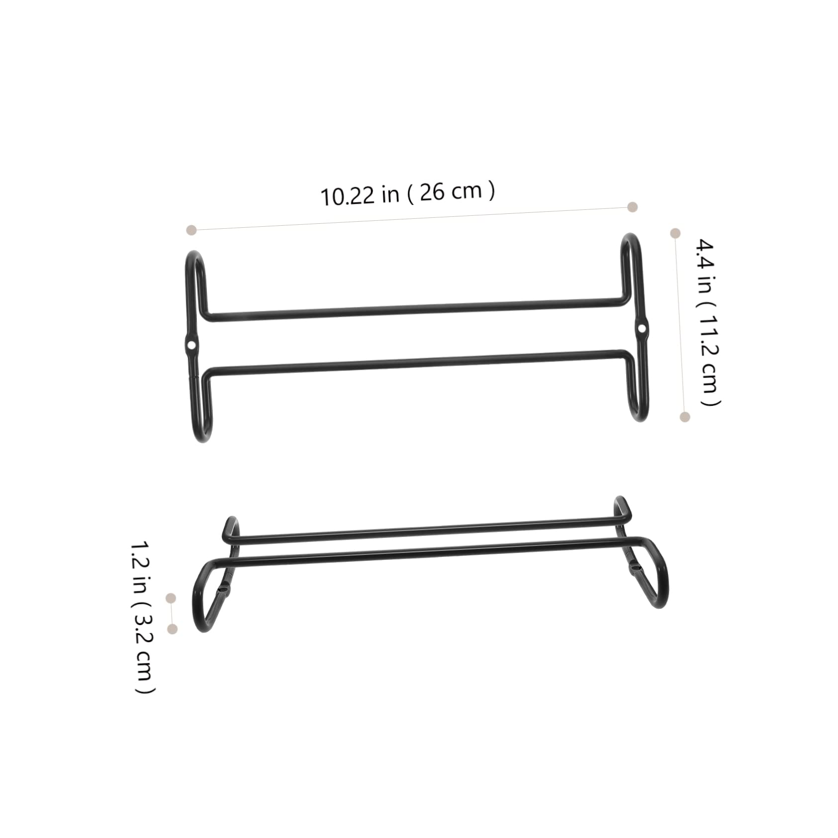 Ciieeo Upside Down Wine Glass Holder Stylish Under Shelf Organizer for Bar Kitchen Convenient Storage Rack for Stemware Easy Installation with Creative Design