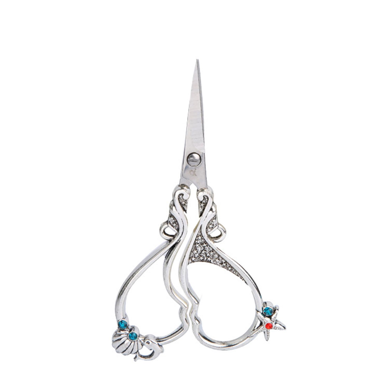 Kalttoy Embroidery Scissor Handheld Fabric Sewing Projects Decor for Needlework Supplies Tool Stainless Steel Scissors