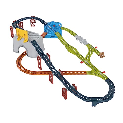 thomas amp friends toy train tracks set connect amp build bucket 34-piece expansion pack for diecast amp motorized trains kids ages 3 years