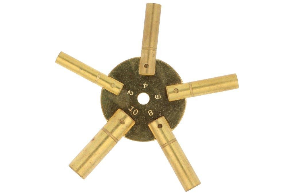 Clé pour horloge murale 5 en 1, clé étoile 4-12 mm