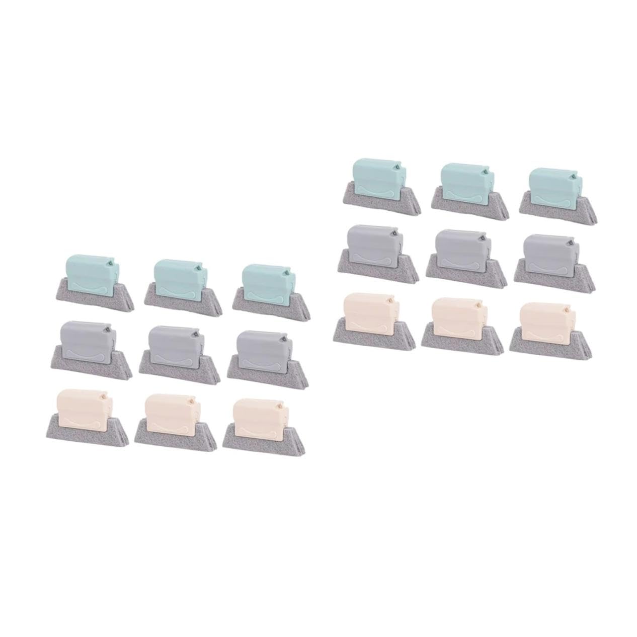 2 Set Spazzole Per Fessure Finestre Multifunzionale Per Scanalature E Gaps Design Compatto E Facile Usare Per Pulizie Domestiche Cucina E Bagno 9 Pezzi*2