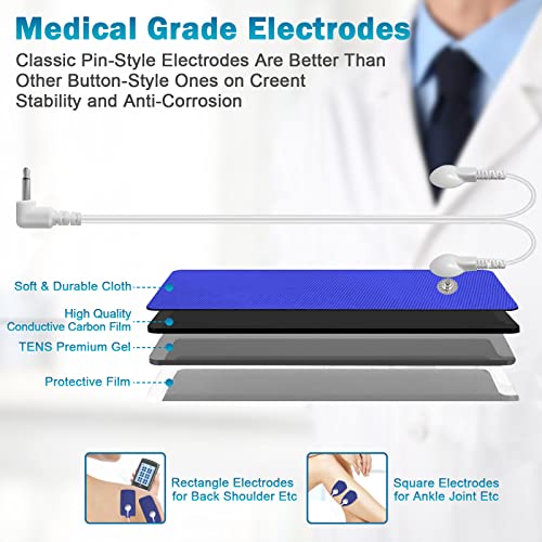 Stimease Tens Unit Muscle Stimulator, 24 Modes Dual Channel Tens Ems Muscle Stimulator For Back, Neck, Muscle Pain Relief, Electric Rechargeable Pulse Massager With 12 Electrode Pads #TOP6