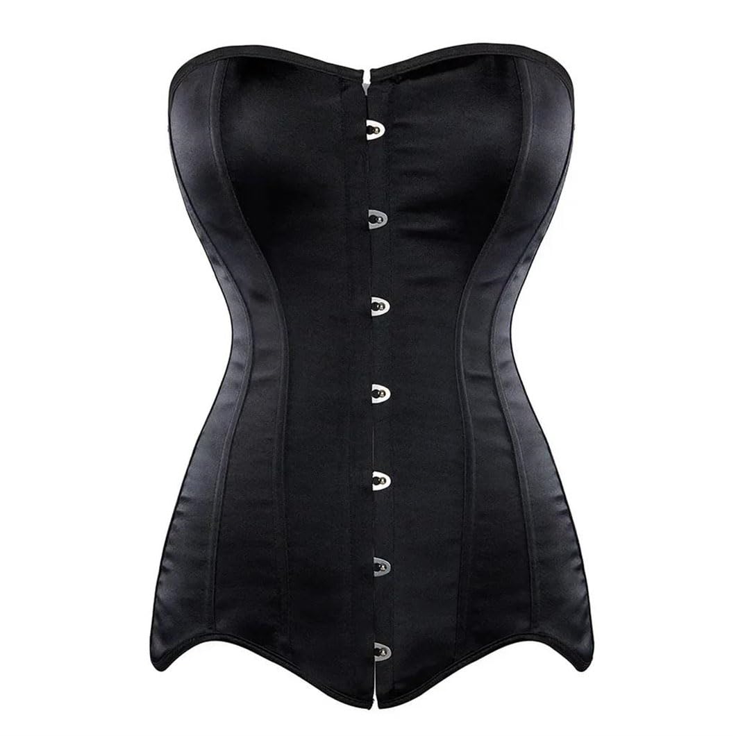 DBFBDTU Corset long pour femme avec baleines en acier