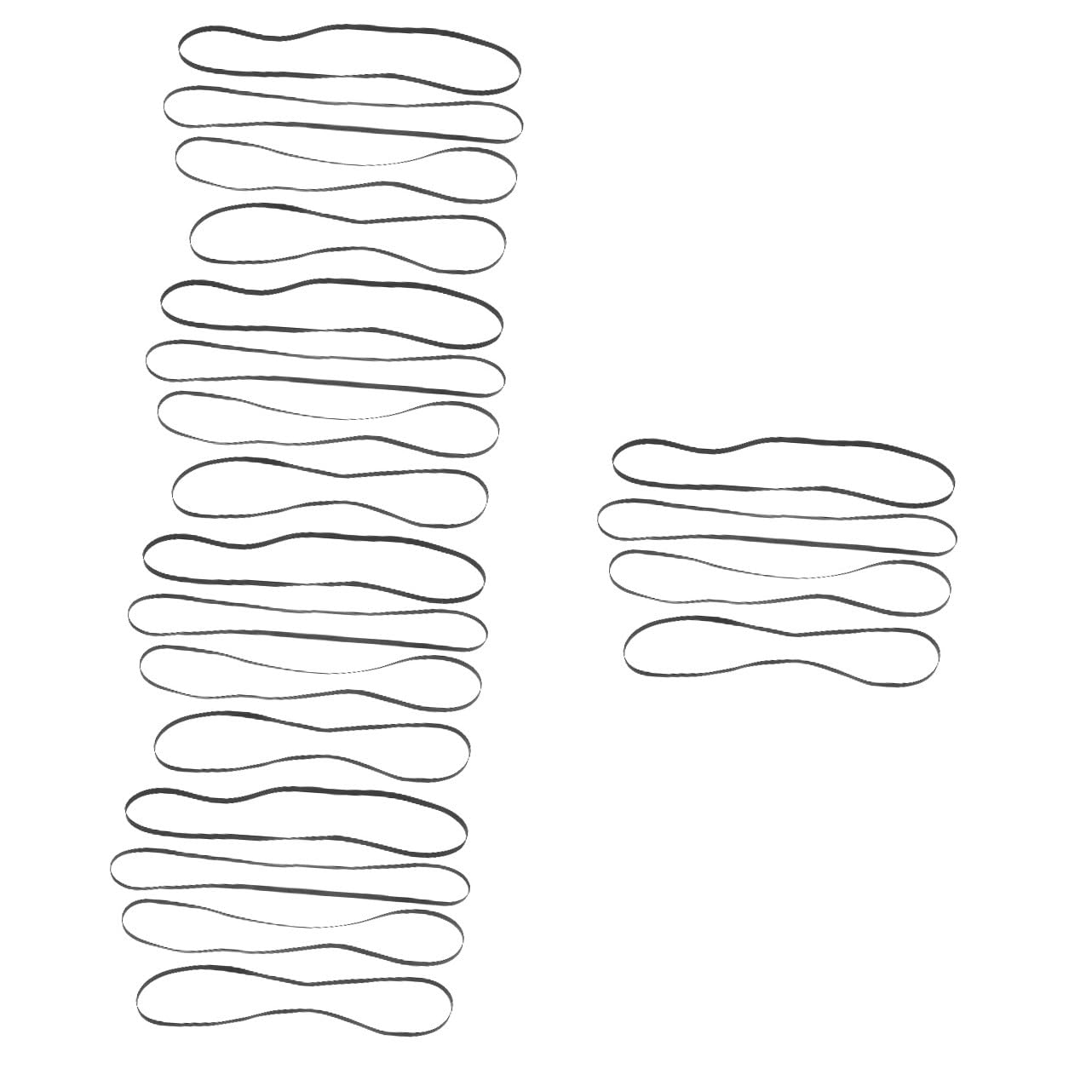 UPKOCH 20piezas Cinturones De Repuesto Para Tocadiscos Correas De Transmisión De Compatible Tocadiscos De Correa Alta Elasticidad y Transmisión