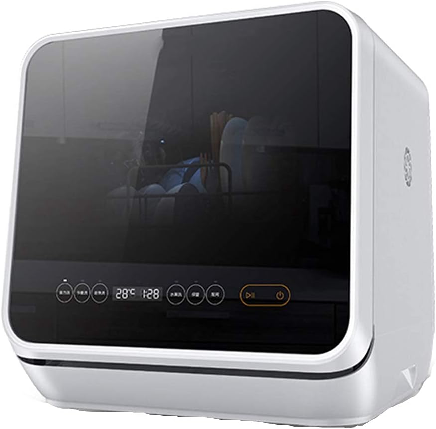 Automatic Dishwasher, Compact Countertop Dishwasher, Disinfection