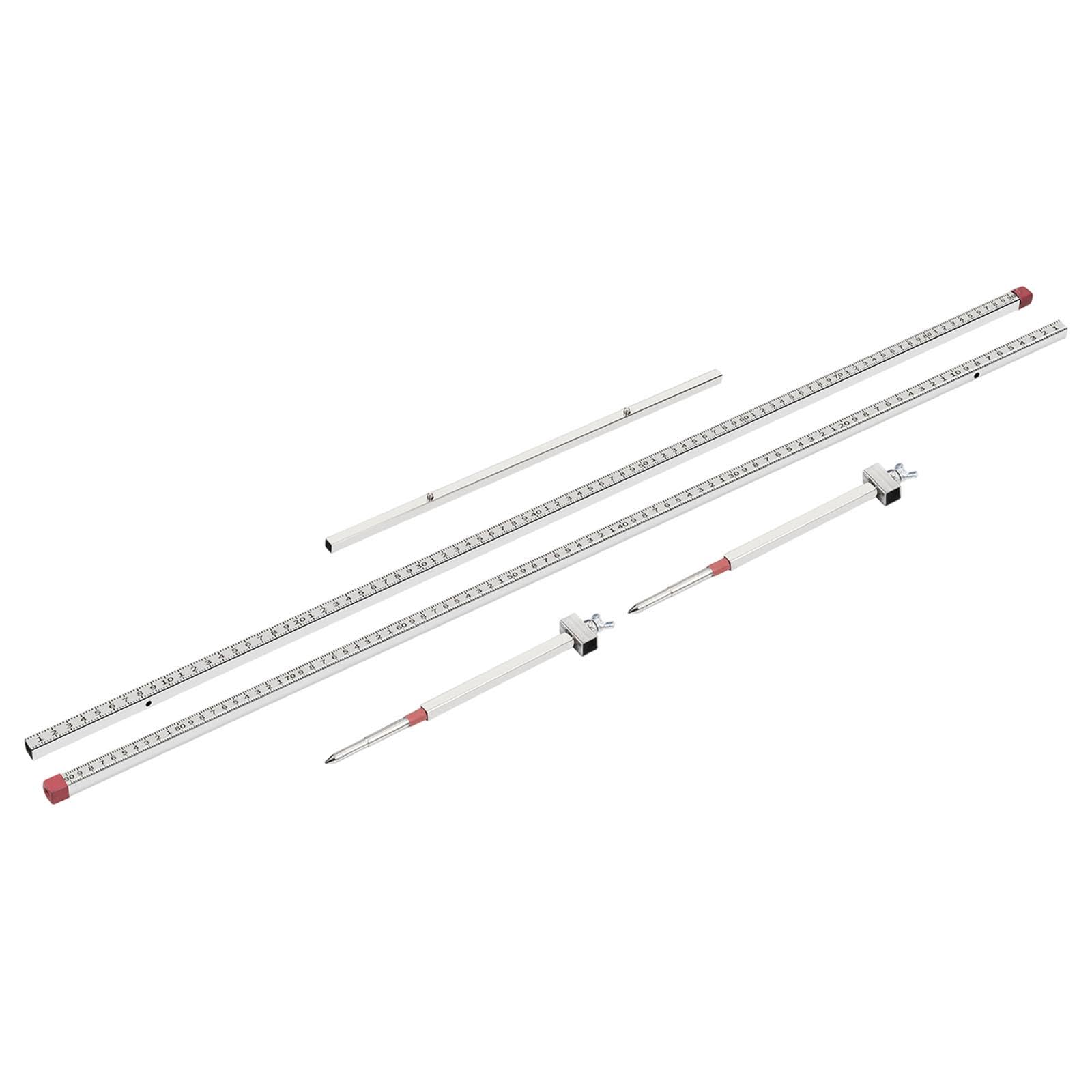 Milageto Règle de Mesure 2D pour la réparation et Le Remplacement de châssis Automobiles. Facile à Utiliser. Véhicules avec Fixations Robustes. Machine à