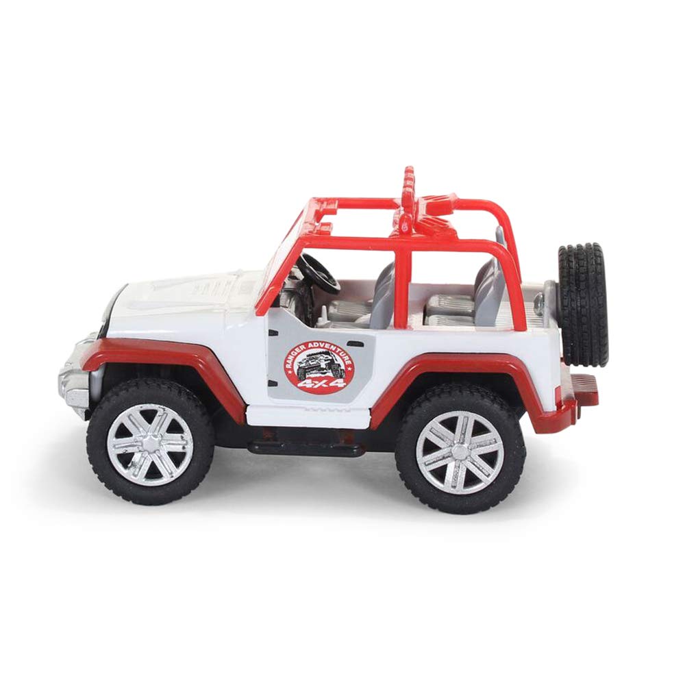 Centy Toys Plastic Pull Back Safari Car, 1 Pull Back Vehicle, Multicolour & Ranger Adventure Pull Back Car (Multicolor), Kid 4