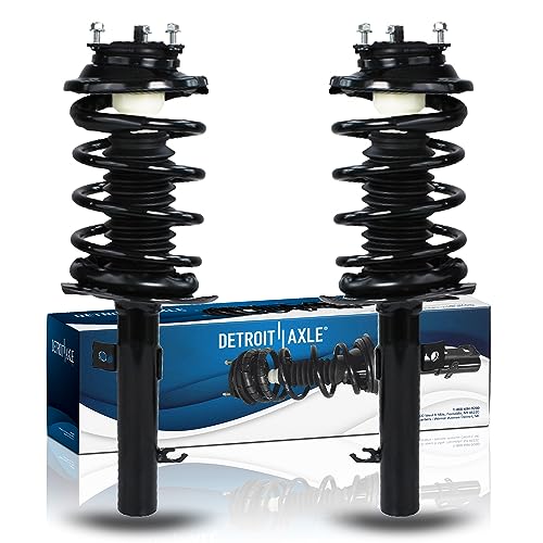 Image of Detroit Axle - Front Struts for 2006 2007 Ford Focus Complete 2 Struts with Coil Spring Replacement Ready Strut Shocks Assembly
