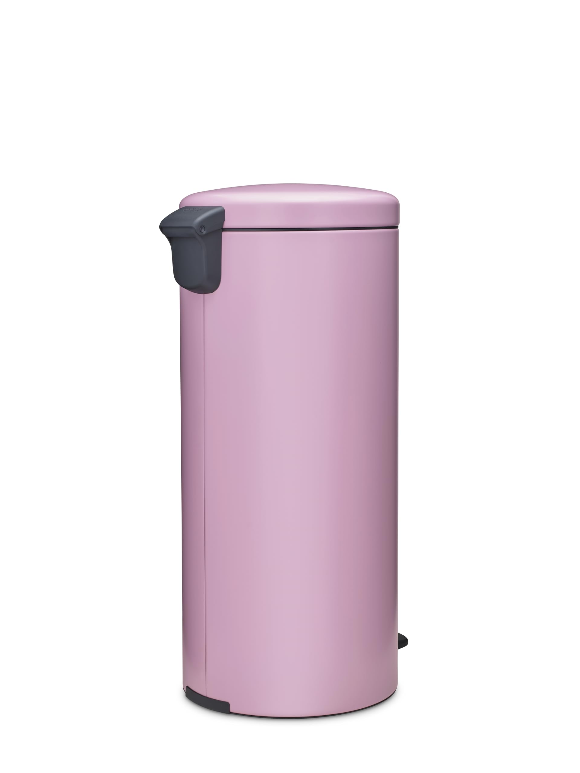 Brabantia NewIcon 30L cubo de basura cocina (Lilac Pink), papelera cocina con cierre suave e interior extraíble, cubo basura pedal grande con base antideslizante y bolsas PerfectFit, 29x38x68 cm