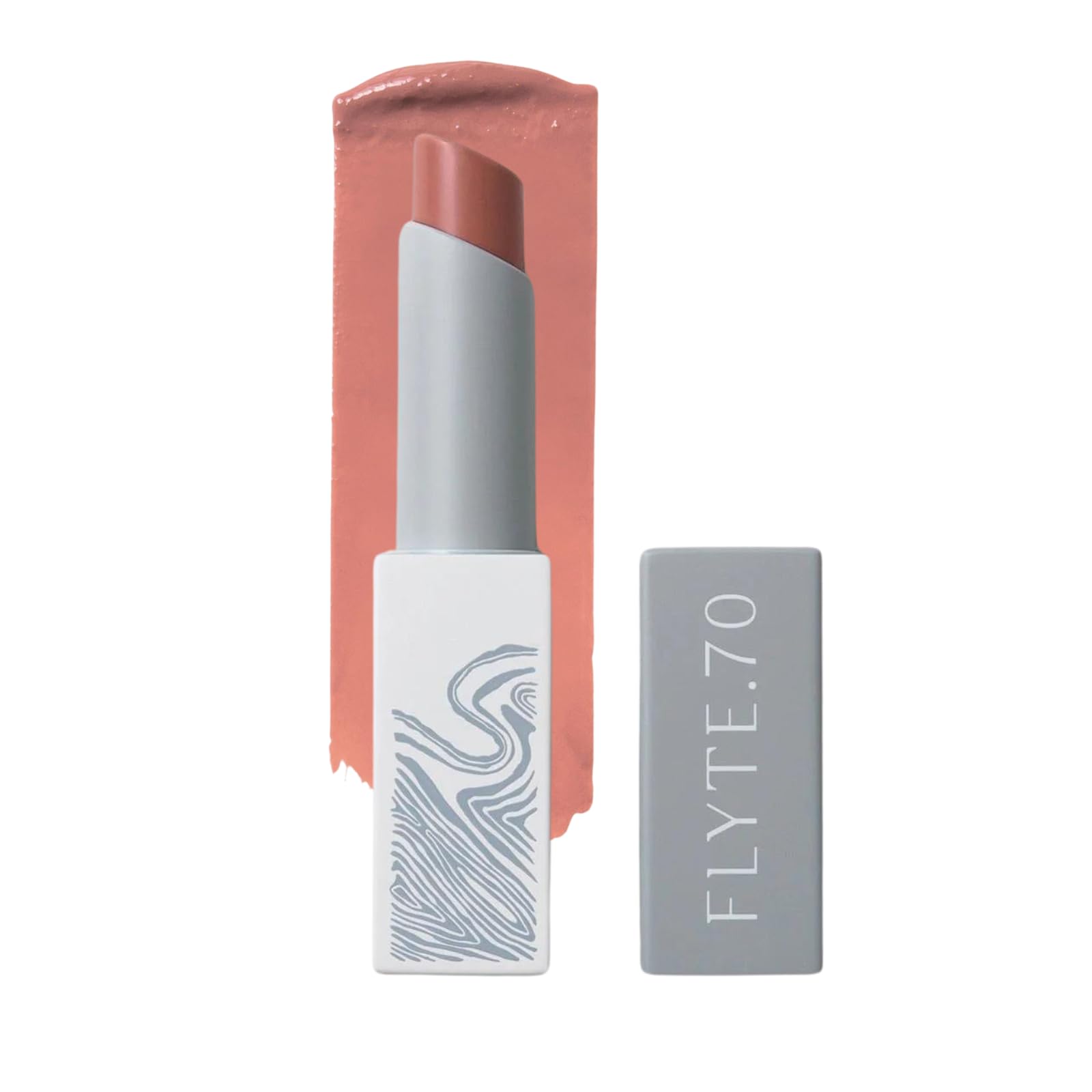 FLYTE.70 Pink Nude Lip Sheer Buildable Lip Balm Soft Shine Silky Smooth Application with Hyaluronate, Vitamin E, Squalene, Coconut Oil High Impact