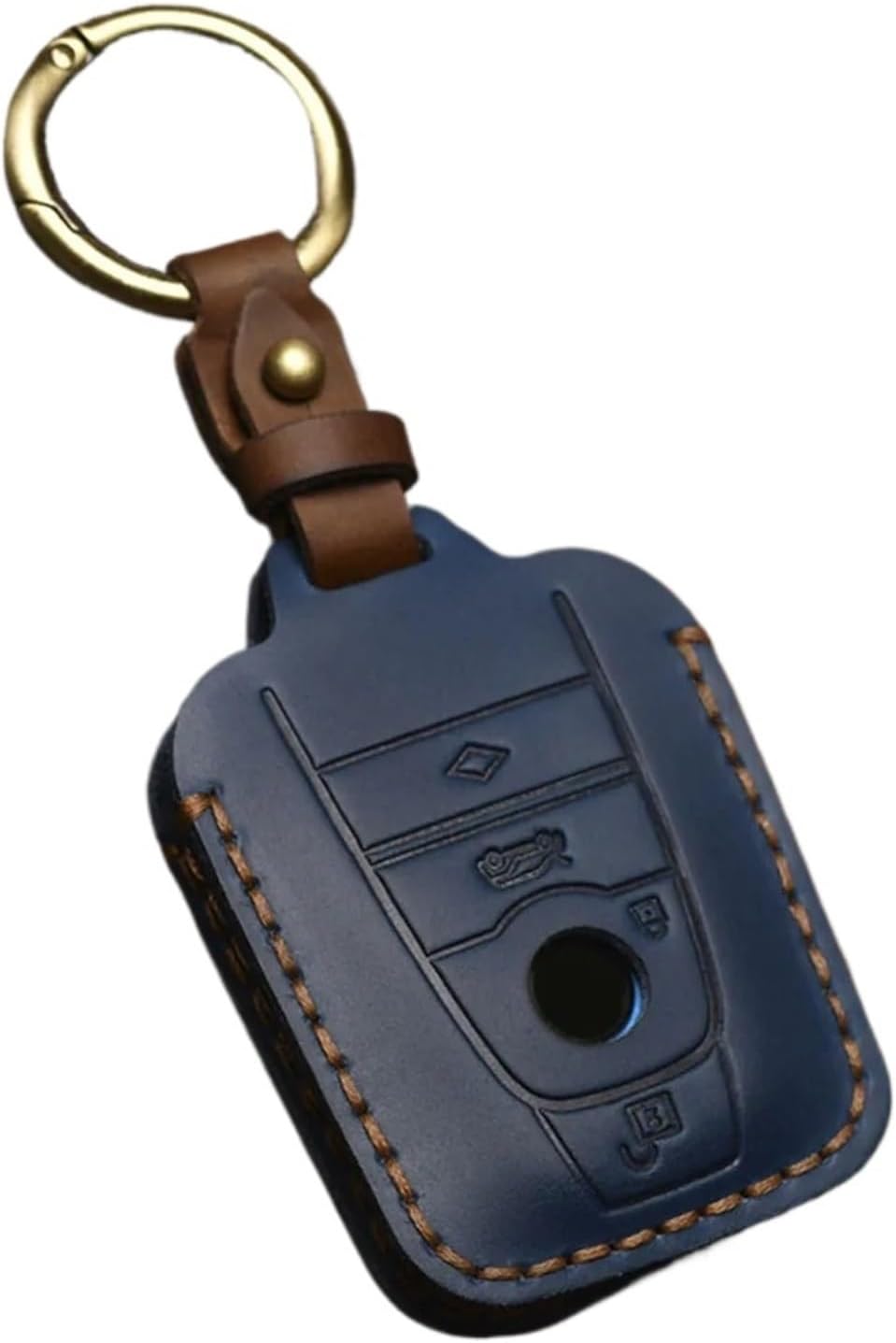 Car Key Cover Leather Remote Car Key Cover Shell Compatible with BMW I3 I8 2014+ Protect Your Key In(STYLE 1)