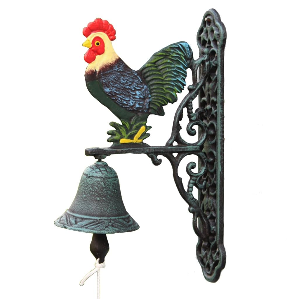 Ceramic Hanging Dinner Bell W/ Handmade Ceramic Bell Wall Hanging