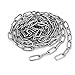 Aexit Pet Dog Material Handling Products Training Clothes Hanging 304 Stainless Steel Coil Chain Silver Coil Chains Tone M2.5x8.2Ft