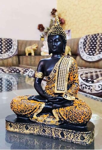 jap management services Beautiful Sitting Buddha Idol Statue for Home & Garden Living Room | Healing Spirit Blessing Buddha Statue 07