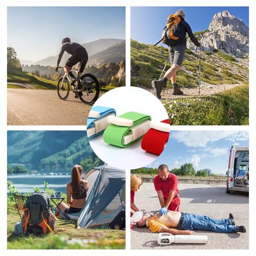 8 Stück Stauschlauch Blutabnahme, Stauschlauch Blutabnahme Set, Venenstauer Stauschläuche, 8 Farben Stauschlauch Personalisiert für Vene Blutabnahme Trauma Erste Hilfe Outdoor