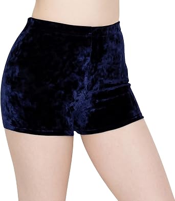 ALWAYS Womens Crushed Velvet Shorts Super Soft Comfortable Sexy Stretchy Biker Pants