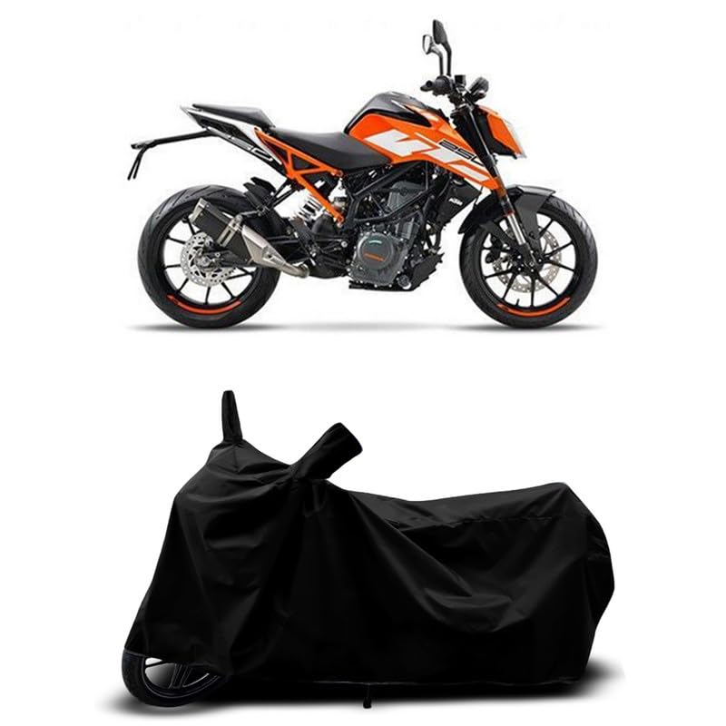 Image of DUFFEL-All Two Wheeler Bike /Scooty Body Cover Used for KTM 250 Duke Heat Protectio /Water Resistance /UV-Rays /Birds Dropping /Scratchproof /Dust Proof /Waterproof All Variants [Black]