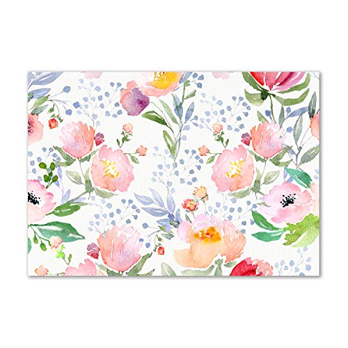 Splashback guard Tulup 100x70 pour protéger votre mur de cuisine en verre motif fleurs maki