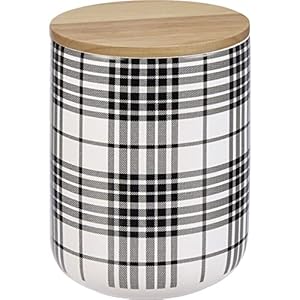 Primitives by Kathy Decorative Canister Set, Set of 3, Plaid Primitives by Kathy Decorative Canister Set Set of 3 Plaid