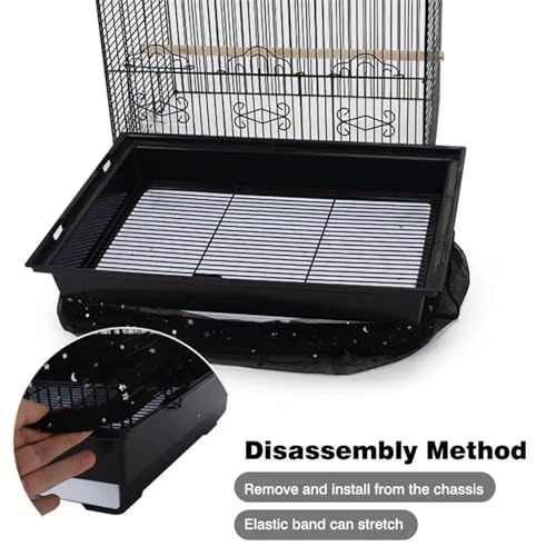 Filet de protection cage à oiseaux couverture maille nylon noir - 4