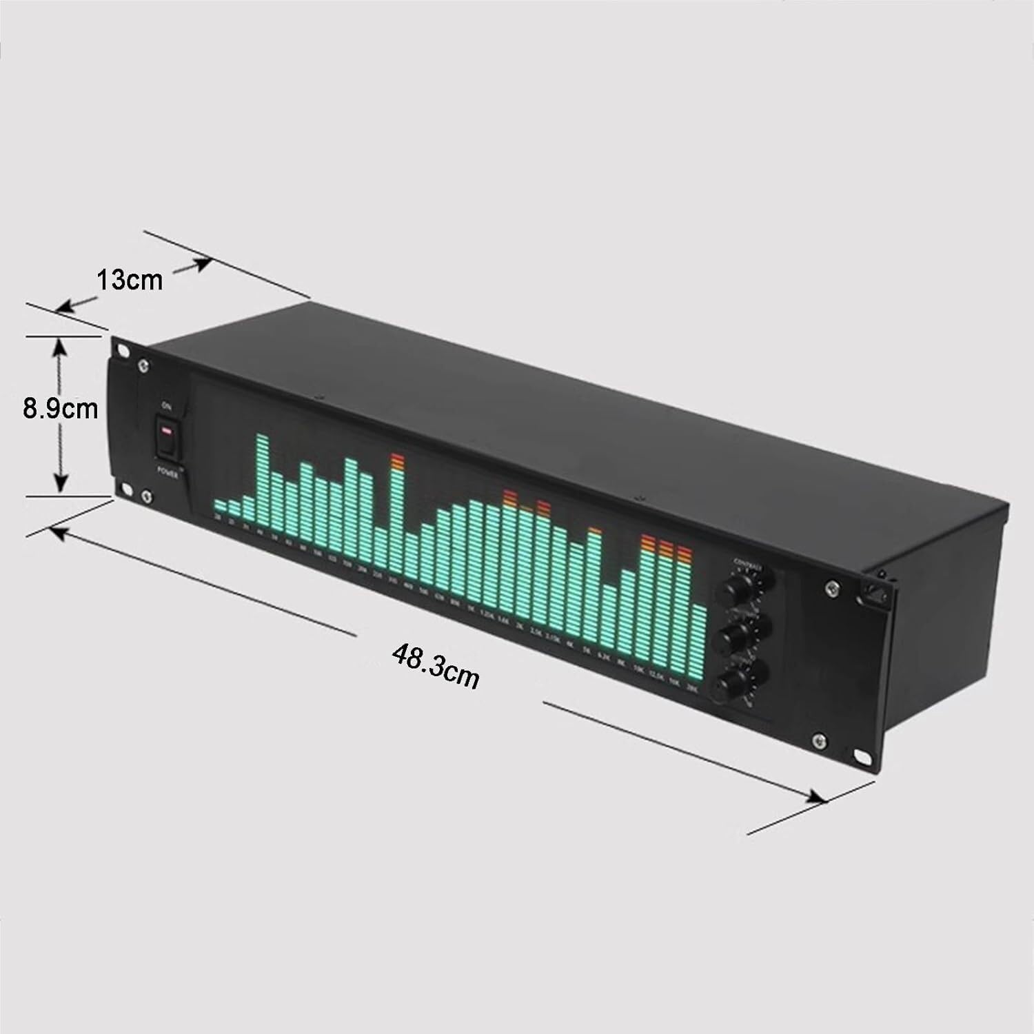 EPANO LXXW Equalizador Ecualizador Digital de 31 Bandas, Ecualizador gráfico estéreo/procesador de Audio, con Pantalla de Espectro LED y reducción de Ruido. Ecualizador de Audio