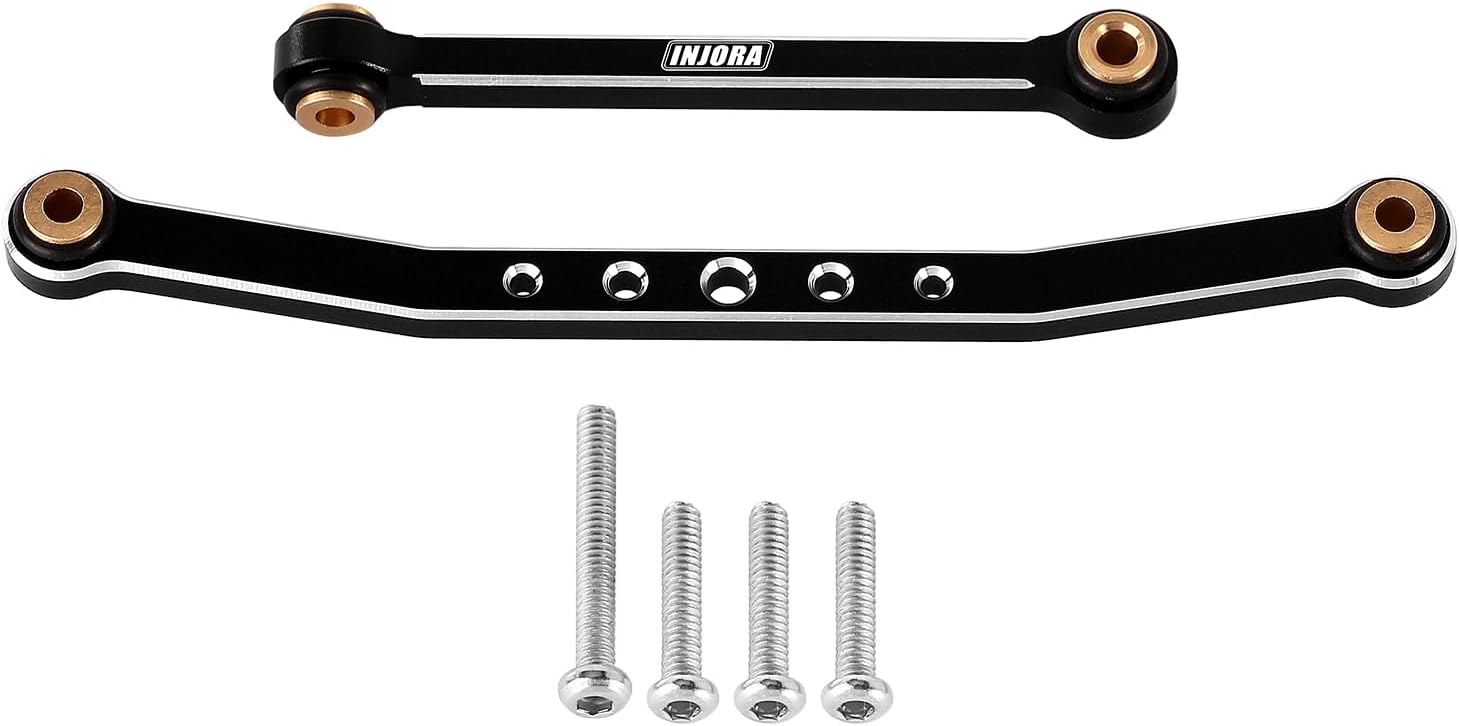 INJORA Steering Links CNC Aluminium for FMS FCX24 FCX18 1/24 RC Crawler Upgrade