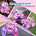 Unicorn Remote Control Car Toys for Girl - 360° Rotating Pink RC Stunt Cars 4WD Remote Cars for Kids, 2.4GHz Toy Car USB Direct Charging with LED Lights, Birthday Gift for 3 4 5 6 7 8 9 Year Old Girl