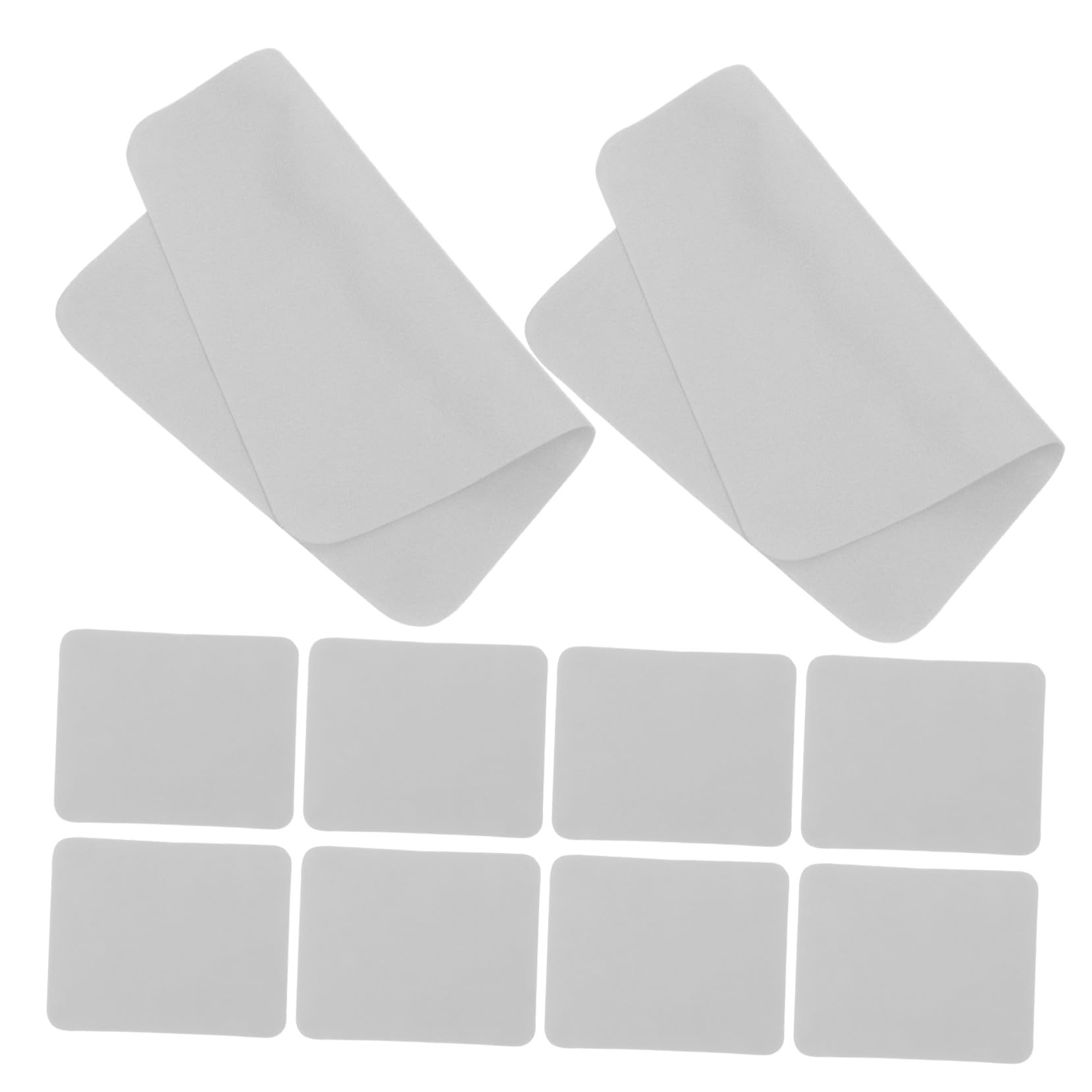 100 Paños De Limpieza Para Gafas Paño De Microfibra Para Teléfono Gafas Cámaras Lentes Gris