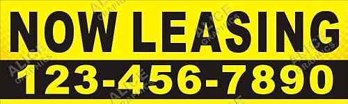 Cartel de pancarta de 22 x 74 pulgadas impreso personalizado con tu número de teléfono (diseño #4), cambio de texto existente disponible (opcional)