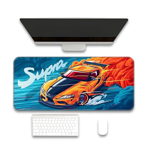 Image of Supraa Gaming Pad - Extended 60x30CM Large with Stitched Edges & Non-Slip Rubber Base | Perfect Gaming Setup Mat & PC | Essential Gaming Accessories