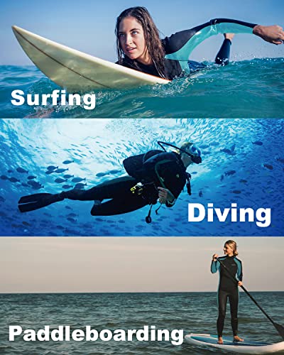 Divmystery Wetsuit Women (15 Sizes) - Super Stretchy - 3/2Mm Full Body Wet Suit For Women, Wetsuit For Surfing Diving Snorkeling Kayaking Paddleboarding Water Sports In Cold Water #TOP5