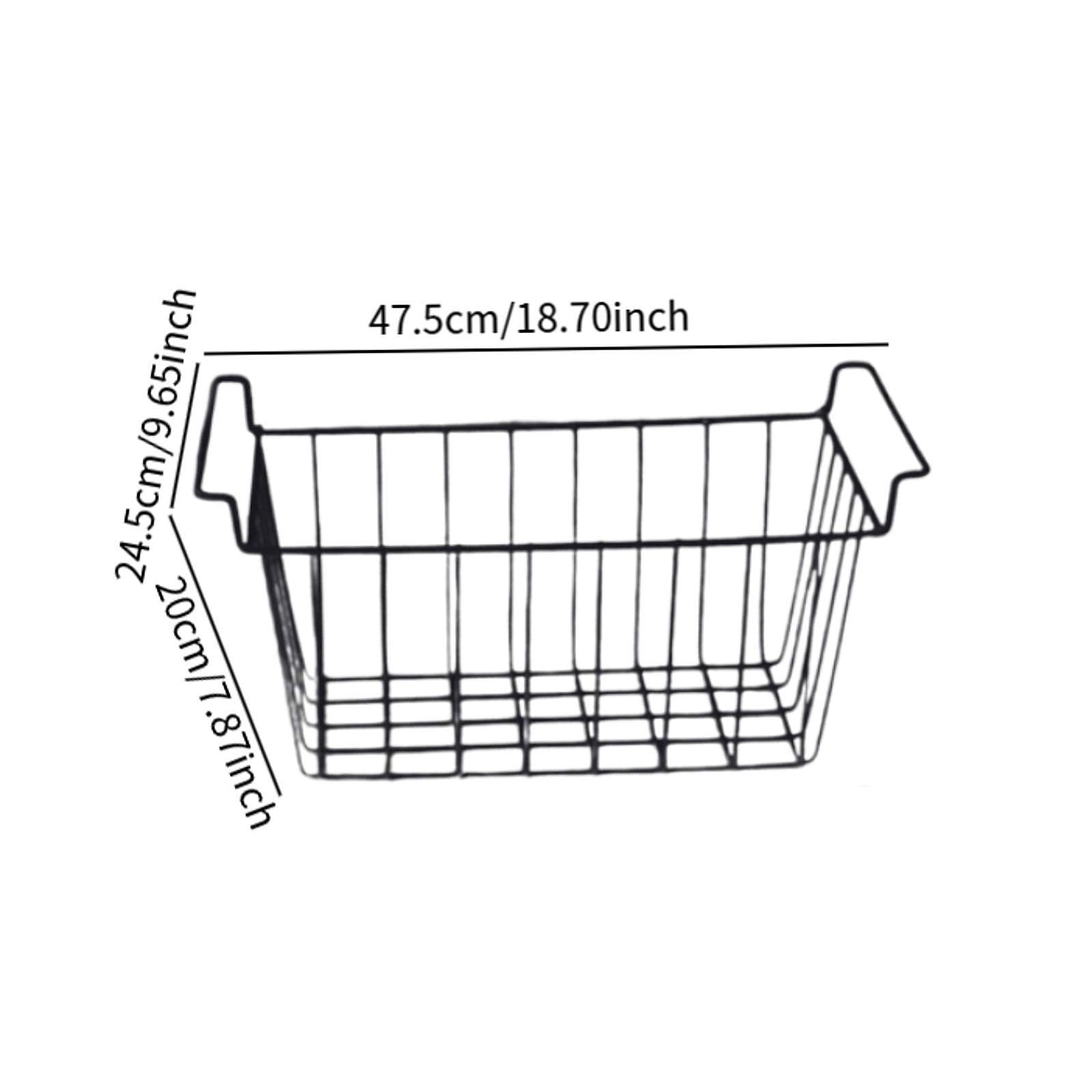 Cesta In Corrente Di Rame Per Frigorifero E Armadio,47.5cm x 24.5cm x 20cm