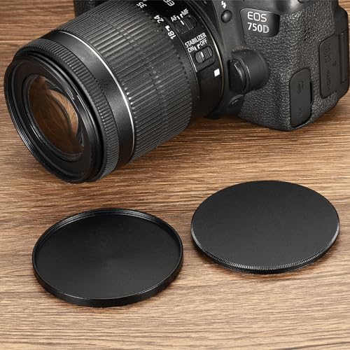 PATIKIL 49mm Lens Cap, Camera Lens Cap Cover Universal Lens Filter Stack Cap Front Metal Protective Case Cover with Cleaning Cloth for Photography Camera Filter - Image 4