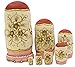 Winterworm Cutie Handmade Wooden Traditional Russian Girl in Moscow Kremlin Traditional Russian Nesting Dolls Matryoshka Dolls Set 7 Pieces for Kids Toy Home Decoration